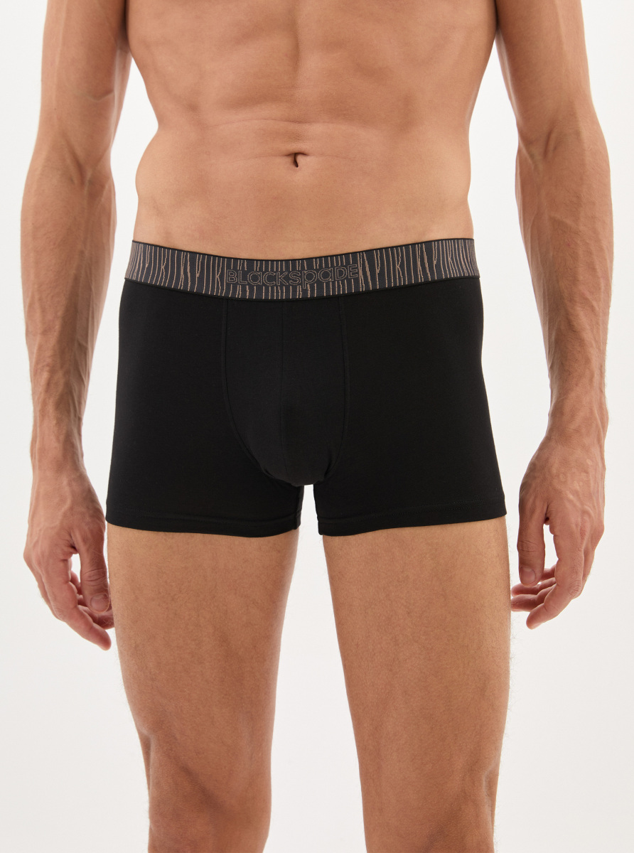 Erkek Pamuk Elastan Boxer 40866 - Siyah - 3