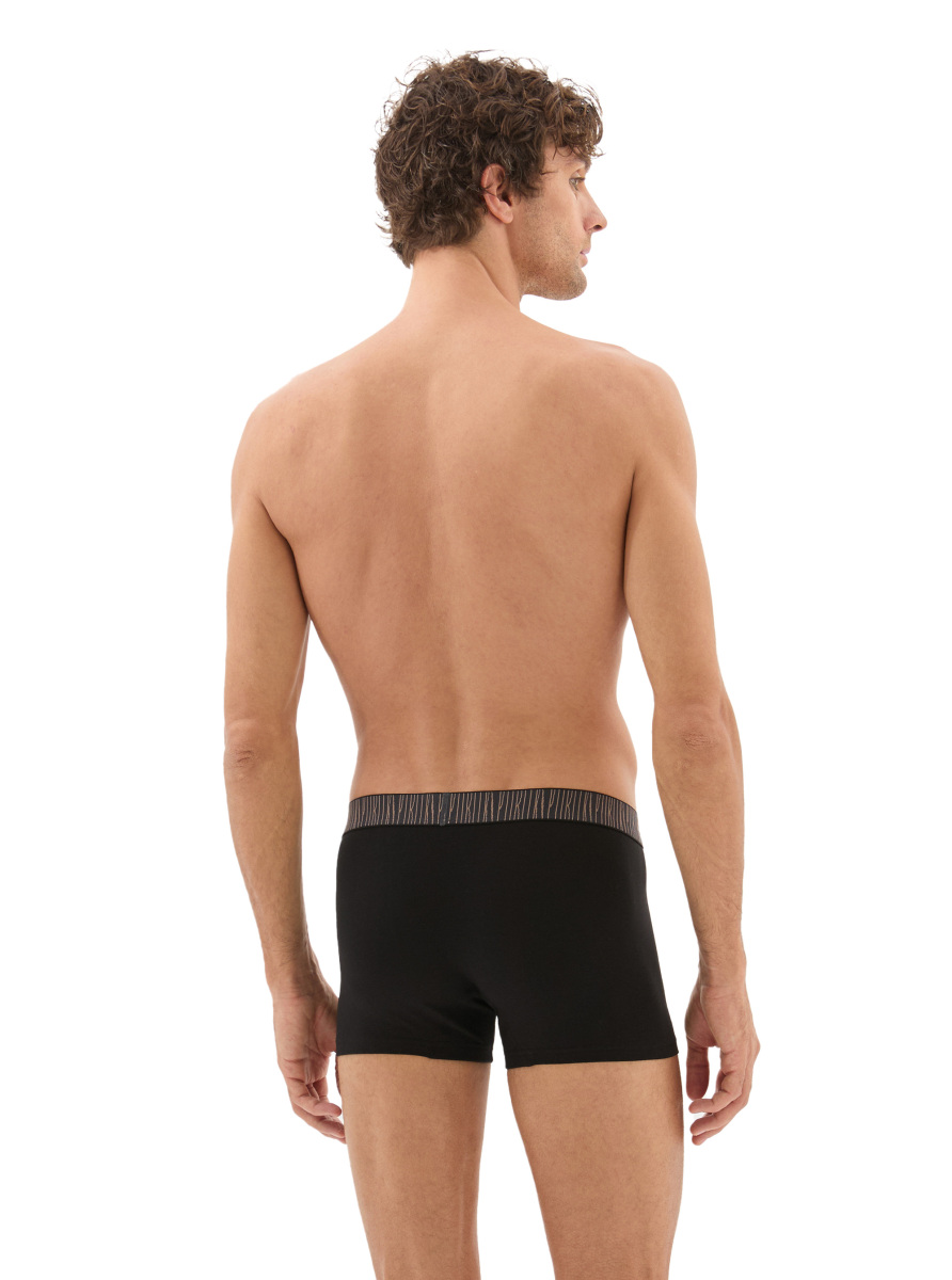 Erkek Pamuk Elastan Boxer 40866 - Siyah - 2