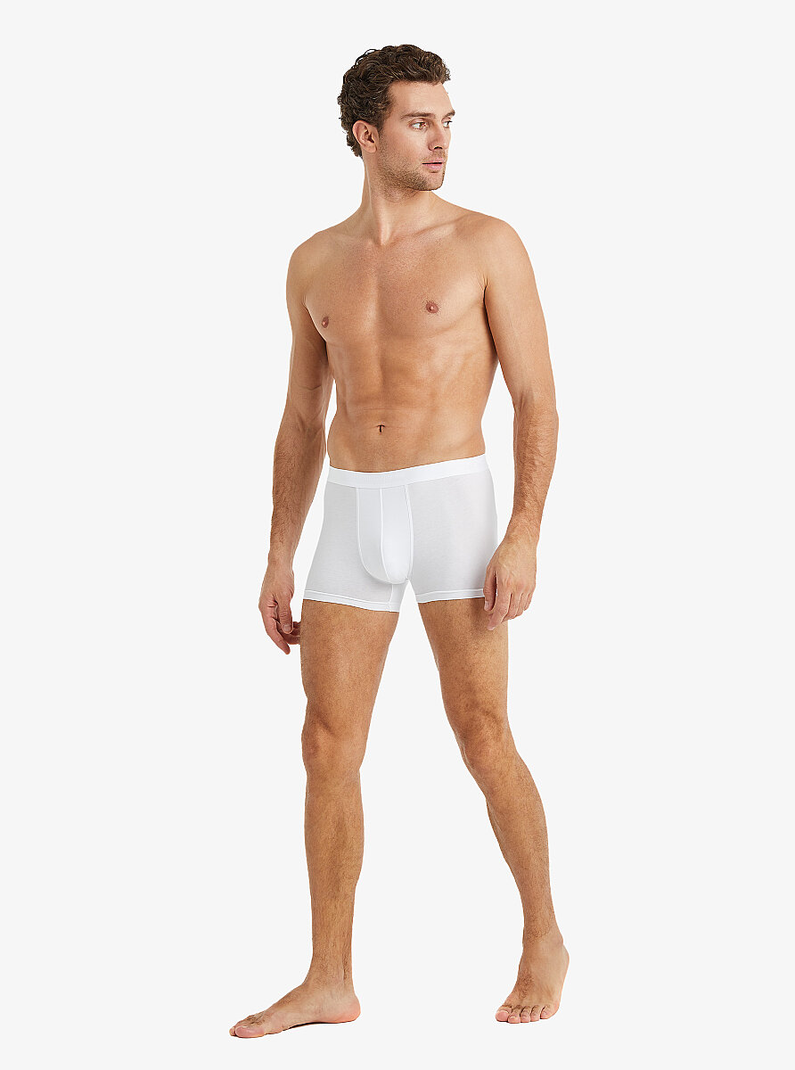 Erkek Pamuk Elastan Boxer 9517 - Beyaz - 7
