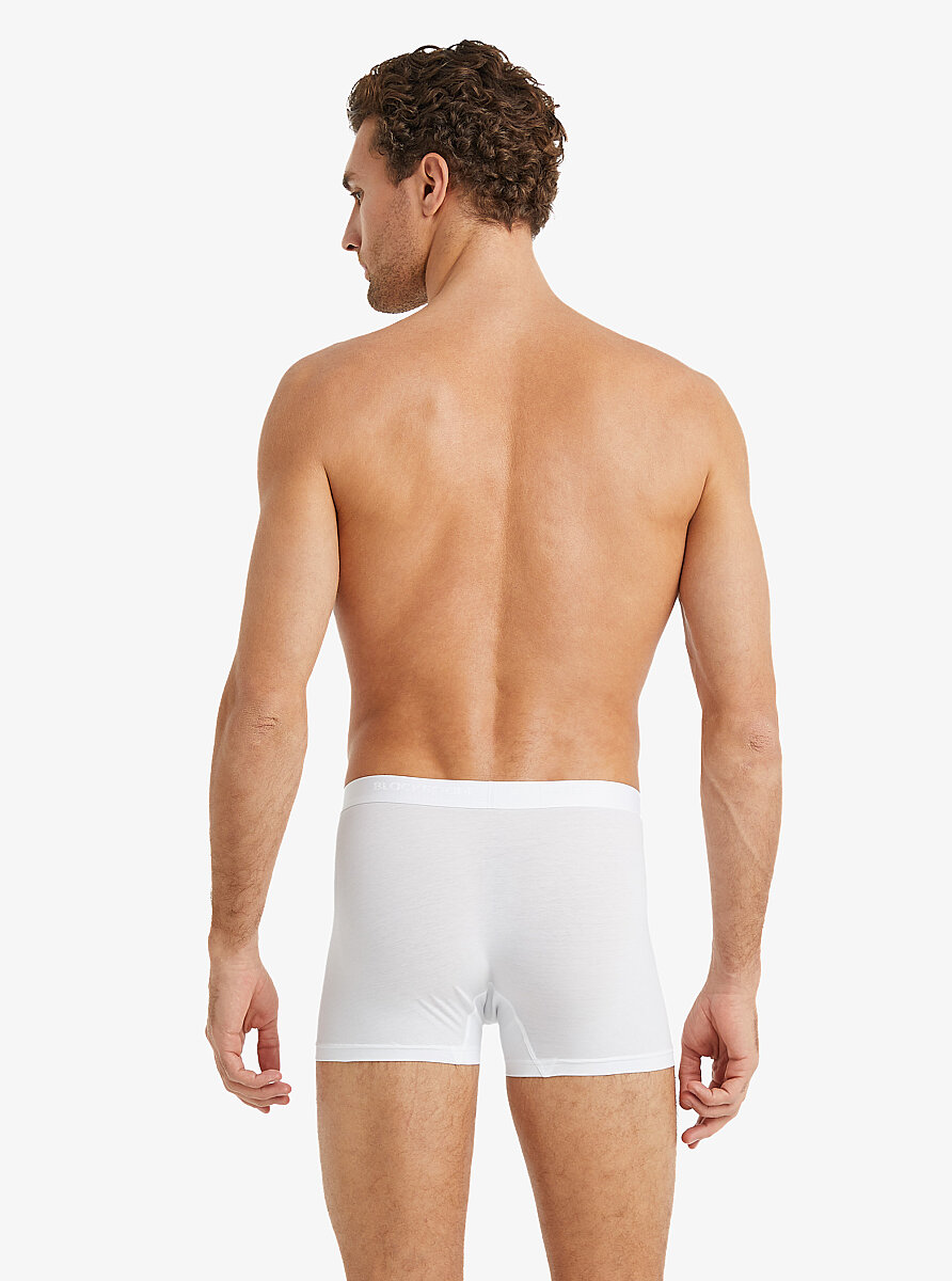 Erkek Pamuk Elastan Boxer 9517 - Beyaz - 6