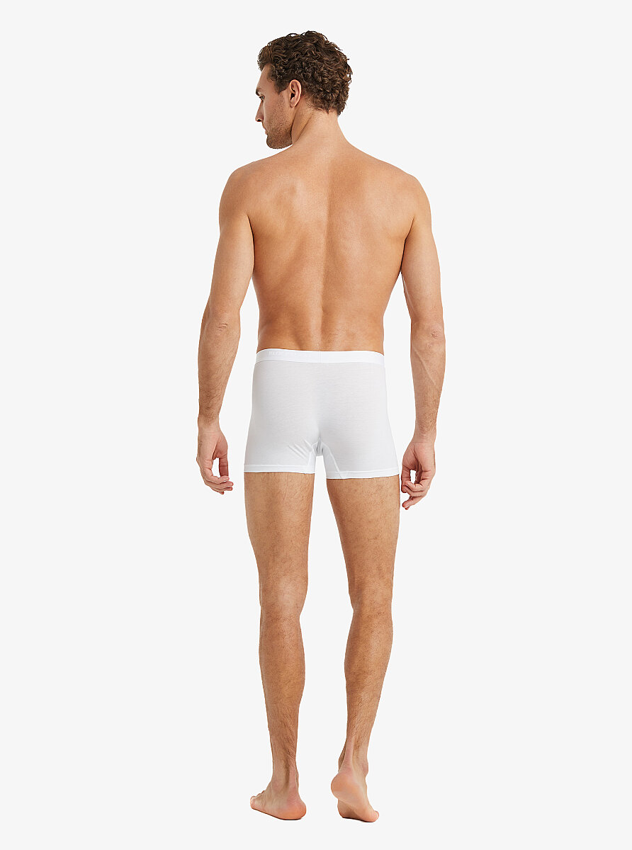 Erkek Pamuk Elastan Boxer 9517 - Beyaz - 8