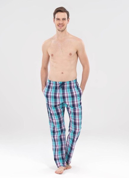 Erkek Pijama Alt 7635 - Ekose Baskılı - 1