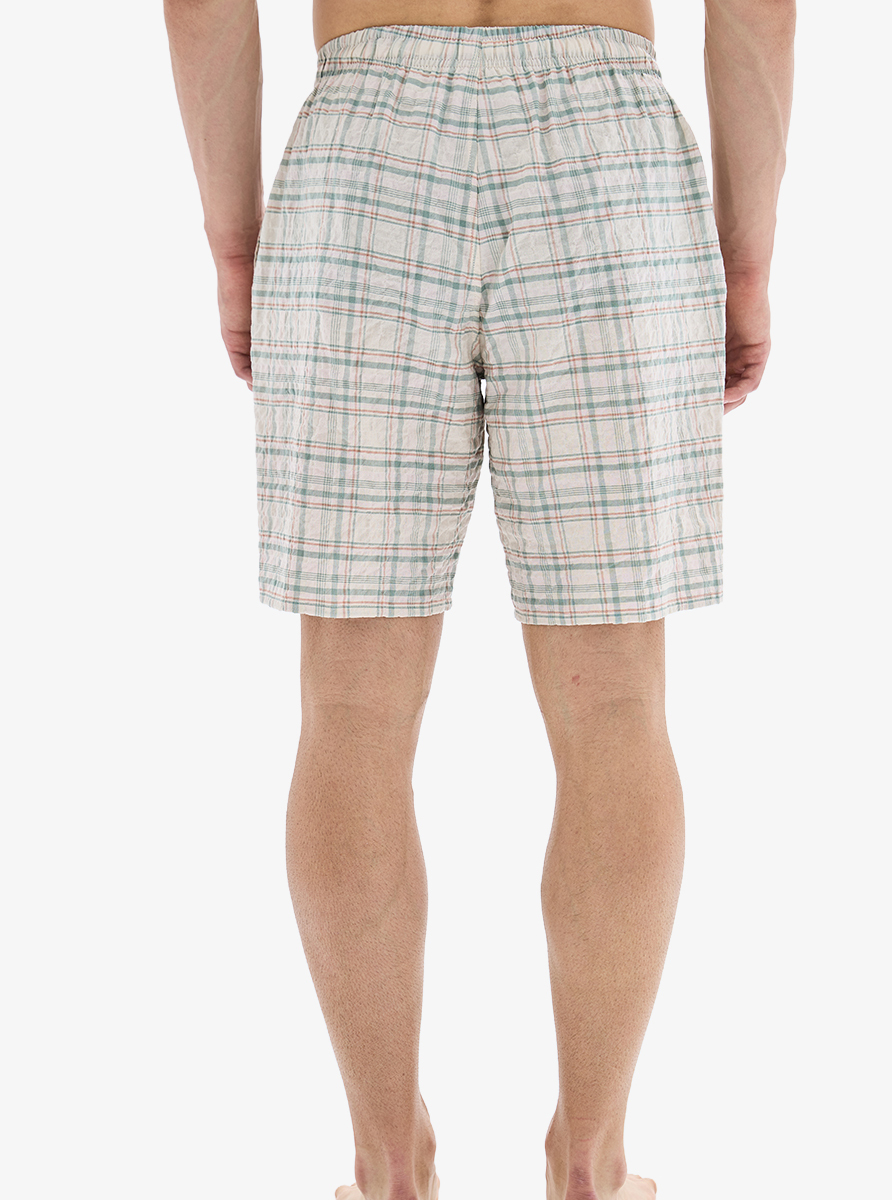 Erkek Pijama Altı Şort 40891 - Ekose Desenli - 4