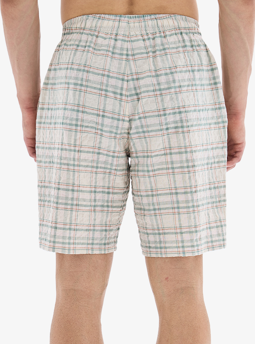 Erkek Pijama Altı Şort 40891 - Ekose Desenli - 2