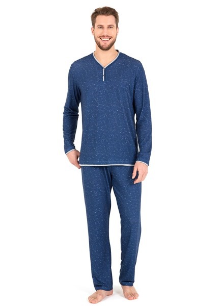 Erkek Pijama Takımı 30716 - Lacivert - 2