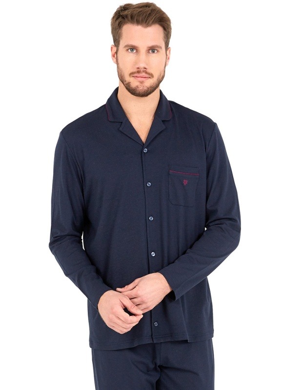 Erkek Pijama Takımı 30722 - Lacivert - 1