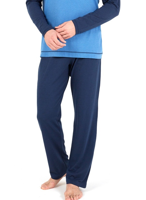 Erkek Pijama Takımı 30728 - Mavi - 4
