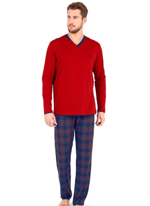 Erkek Pijama Takımı 30767 - Kırmızı - 2