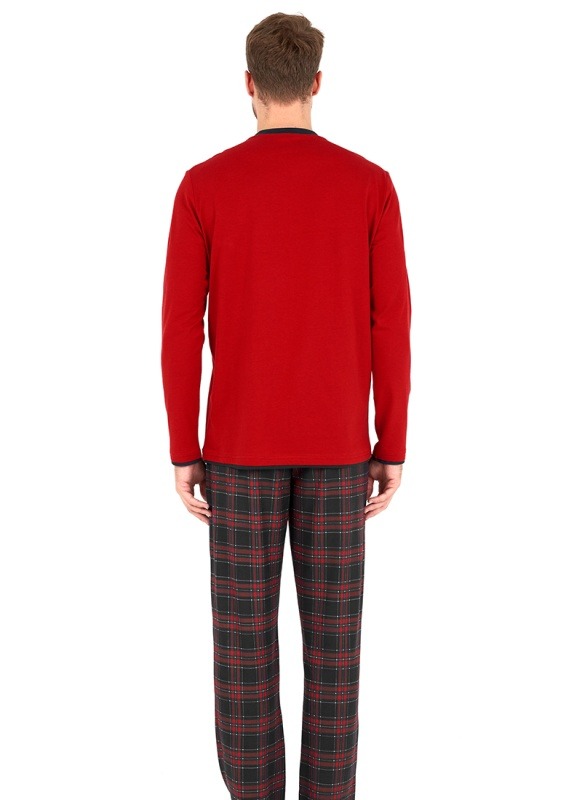 Erkek Pijama Takımı 30767 - Kırmızı - 4