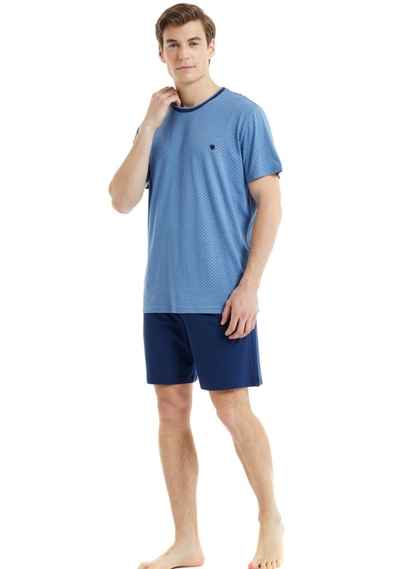 Erkek Pijama Takımı 30812 - Mavi - 4