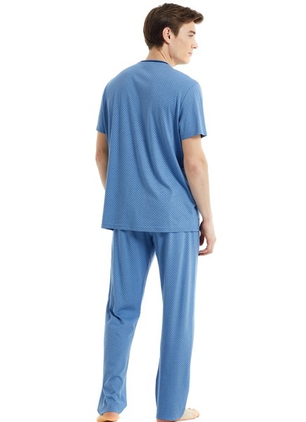 Erkek Pijama Takımı 30812 - Mavi - 3