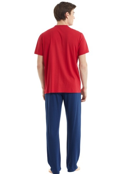 Erkek Pijama Takımı 30815 - Kırmızı - 6