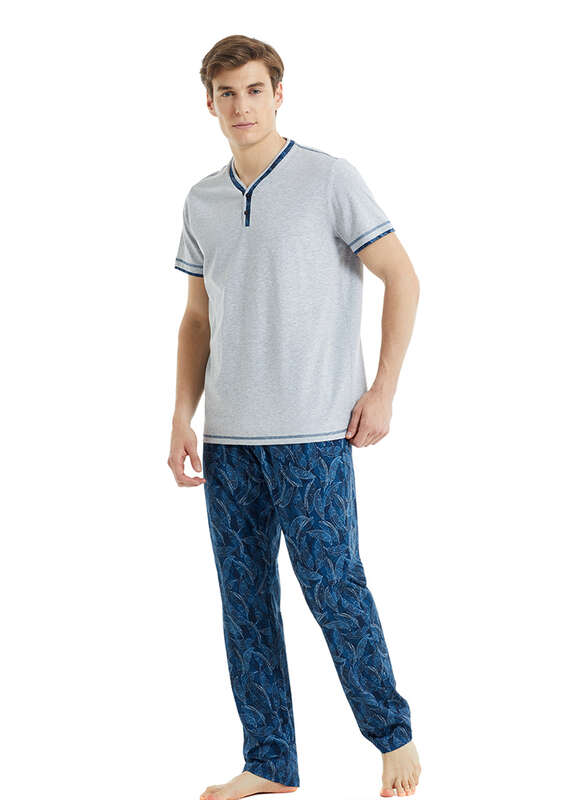 Erkek Pijama Takımı 30821 - Gri - 1