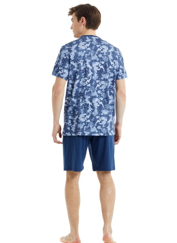 Erkek Pijama Takımı 30826 - Mavi - 3