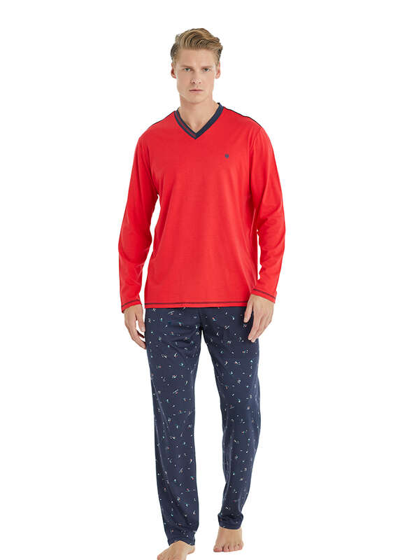 Erkek Pijama Takımı 30951 - Kırmızı - 1