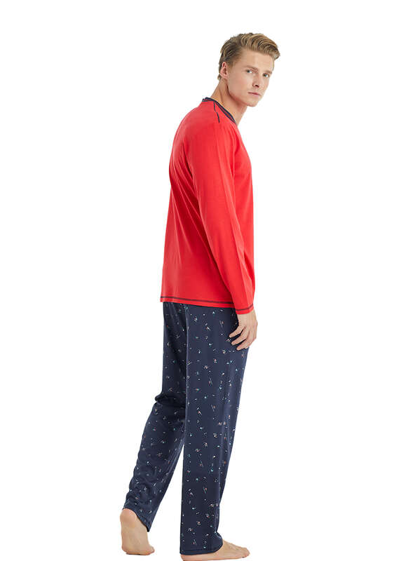 Erkek Pijama Takımı 30951 - Kırmızı - 3