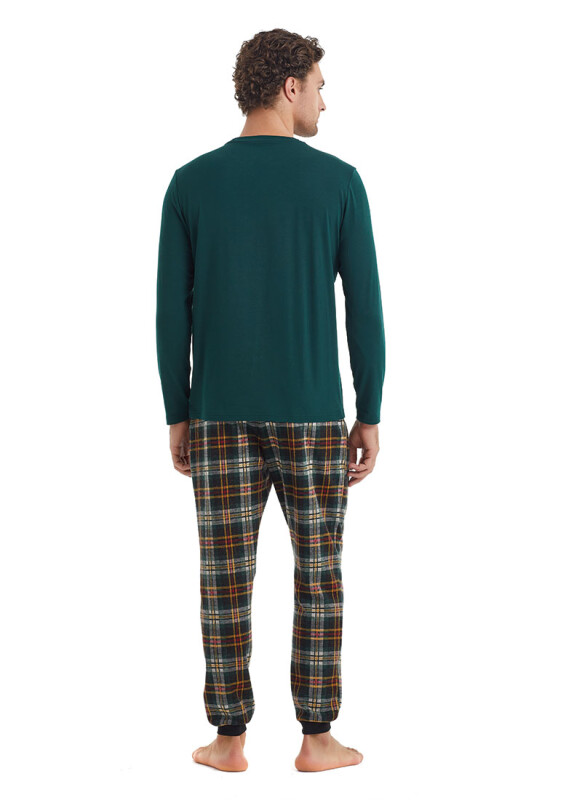 Erkek Pijama Takımı 40095 - Yeşil - 2