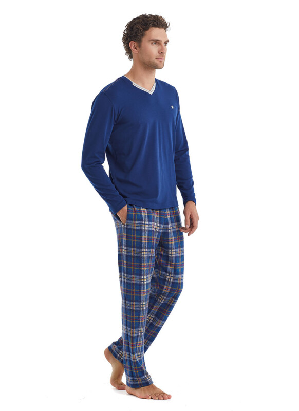 Erkek Pijama Takımı 40096 - Lacivert - 1