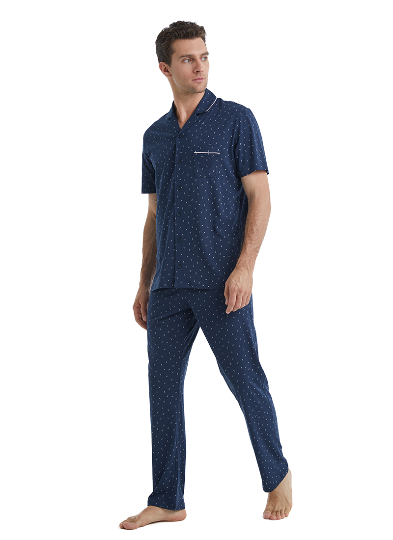 Erkek Pijama Takımı 40461 - Lacivert - 4