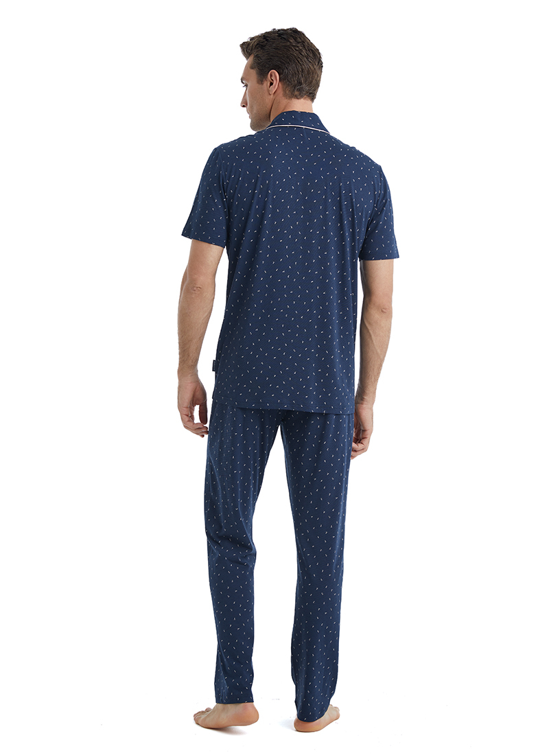 Erkek Pijama Takımı 40461 - Lacivert - Blackspade (1)