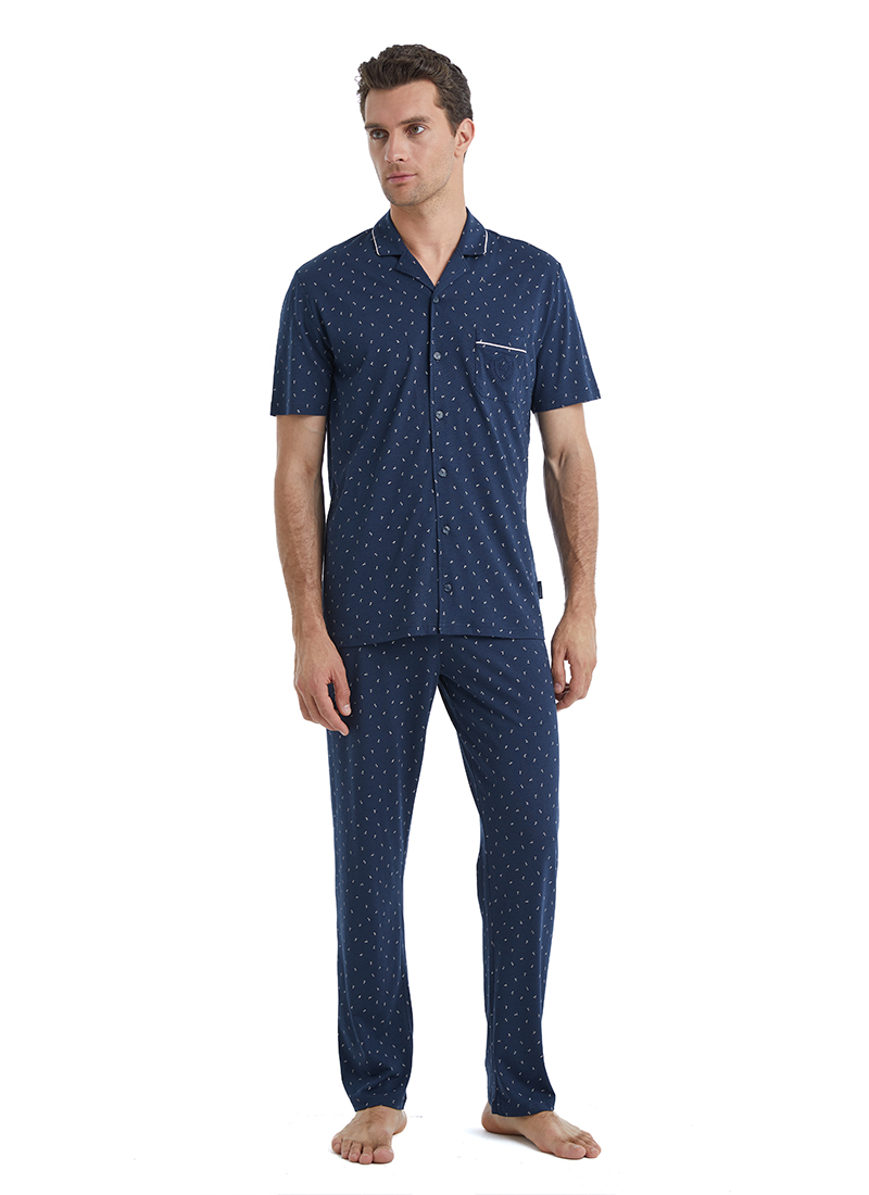 Erkek Pijama Takımı 40461 - Lacivert - 1
