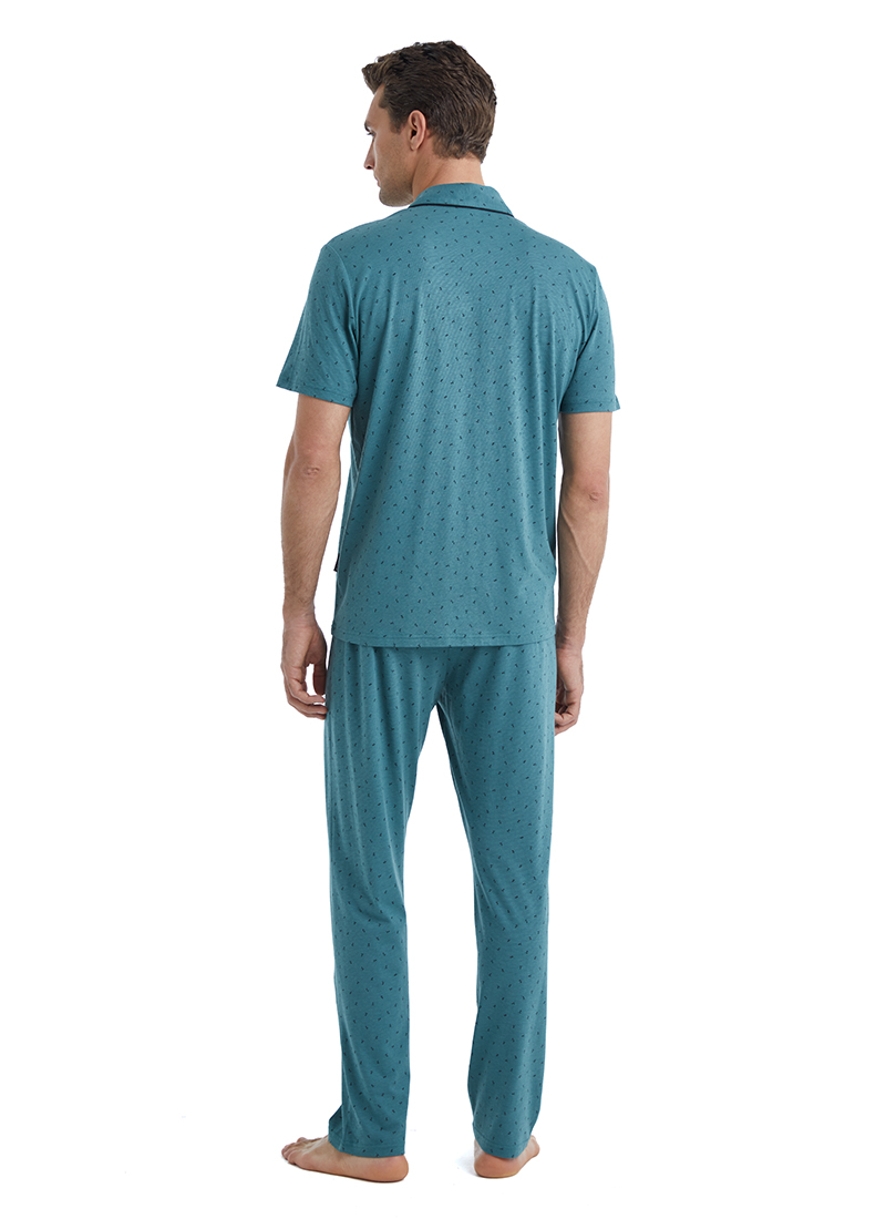 Erkek Pijama Takımı 40461 - Yeşil - Blackspade (1)