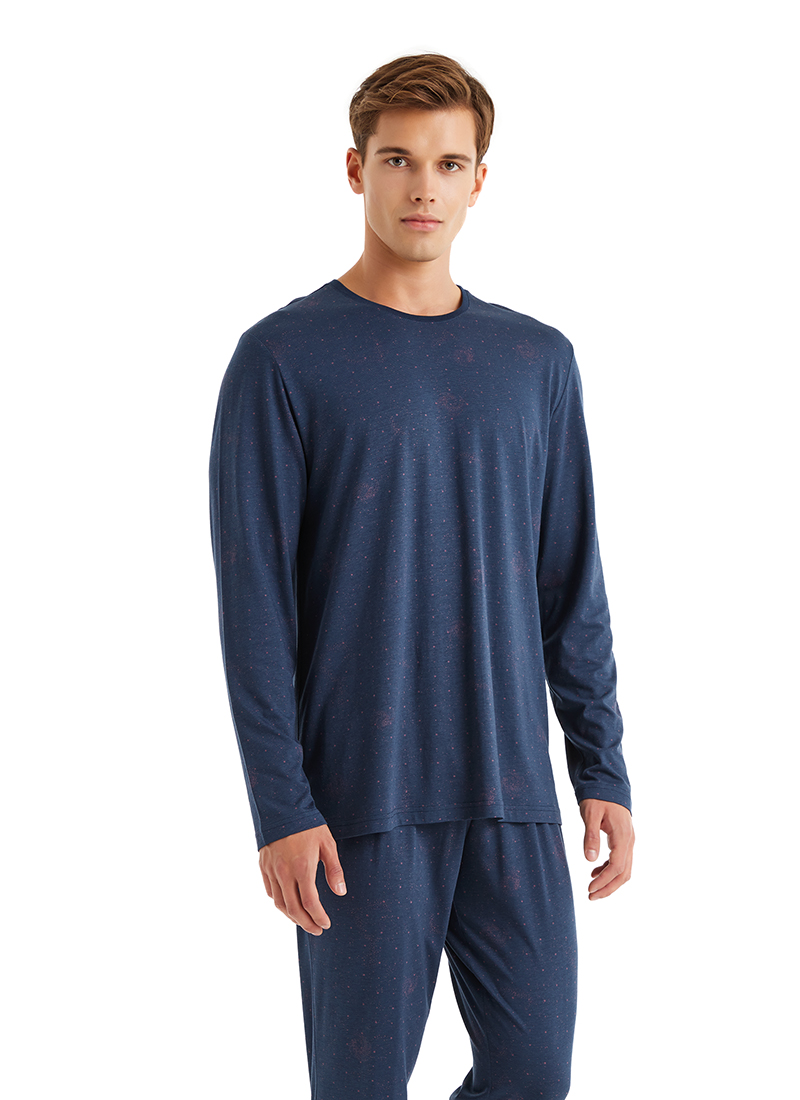 Erkek Pijama Takımı 40573 - Lacivert - 3