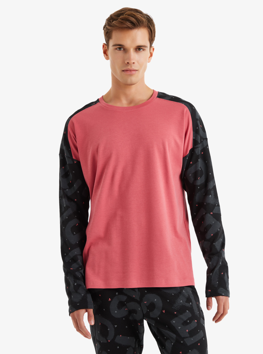 Erkek Pijama Takımı 40599 - Kırmızı - Blackspade