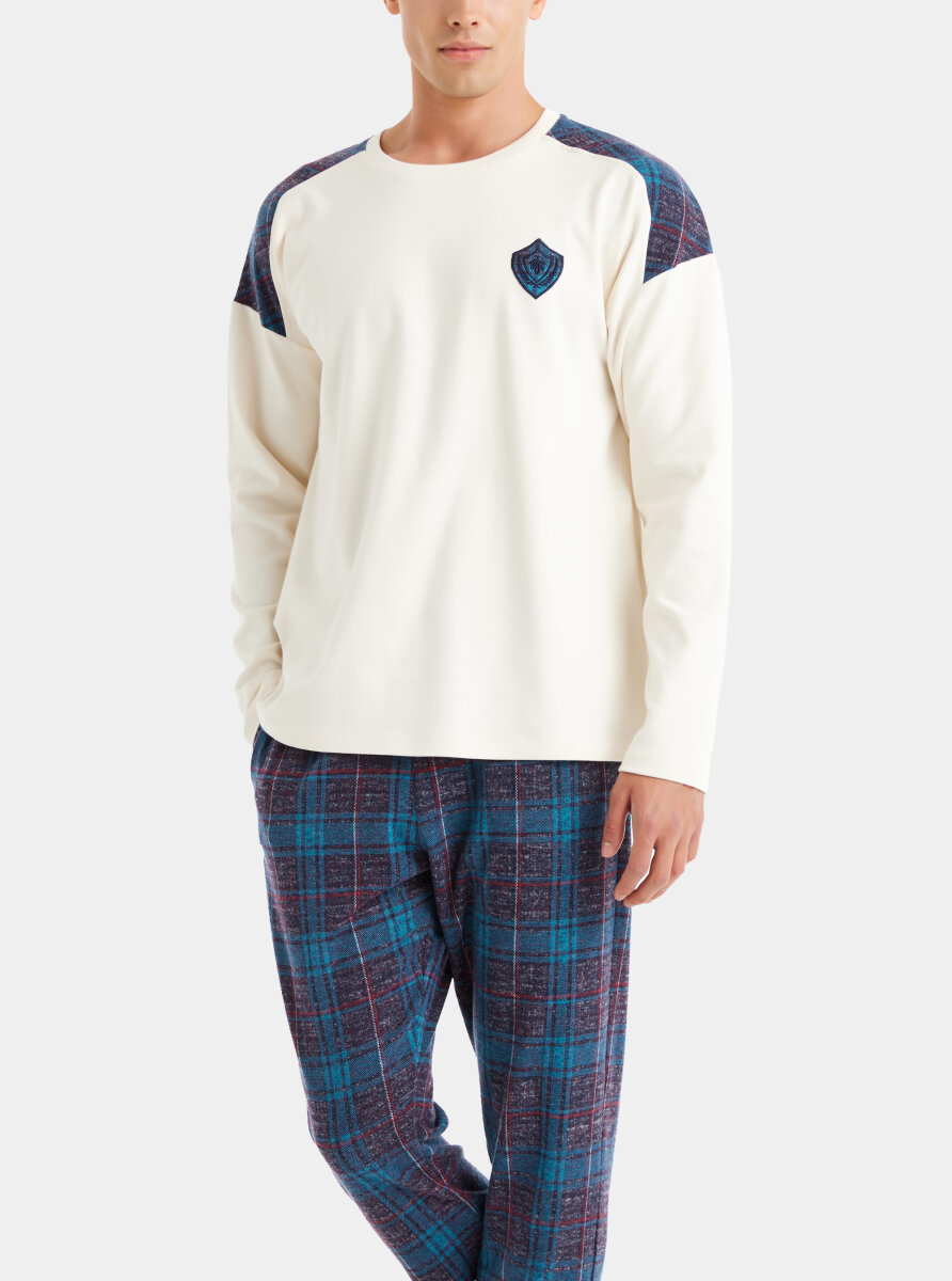 Termal Erkek Pijama Takımı 40605 - Krem - 2