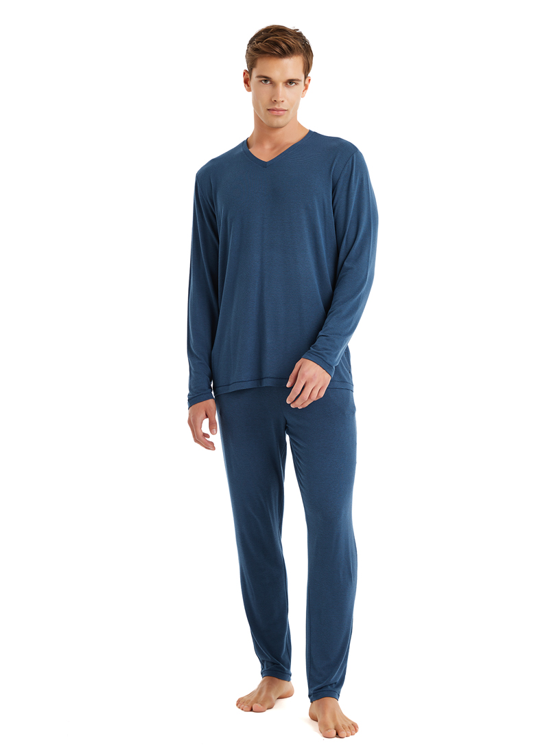 Erkek Pijama Takımı 40635 - Lacivert - 3