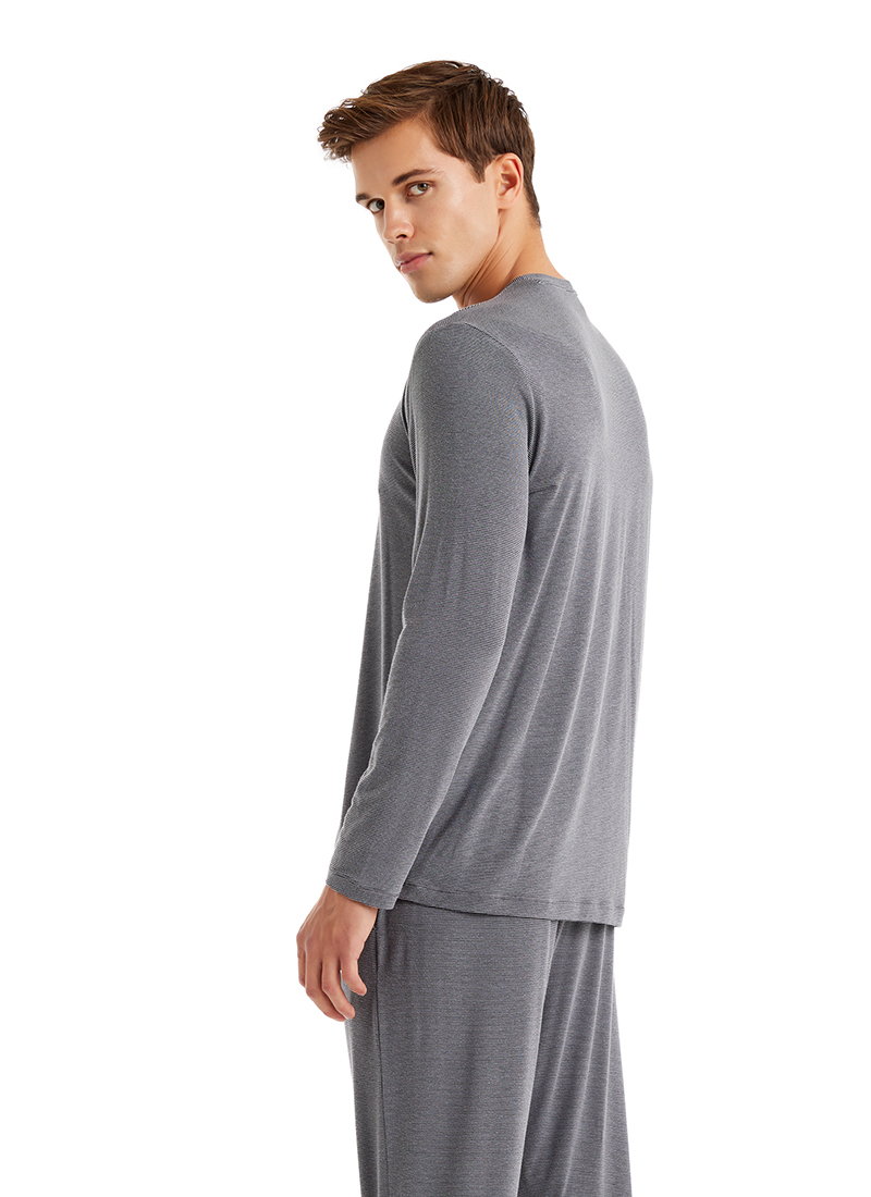 Erkek Pijama Takımı 40636 - Gri - 4