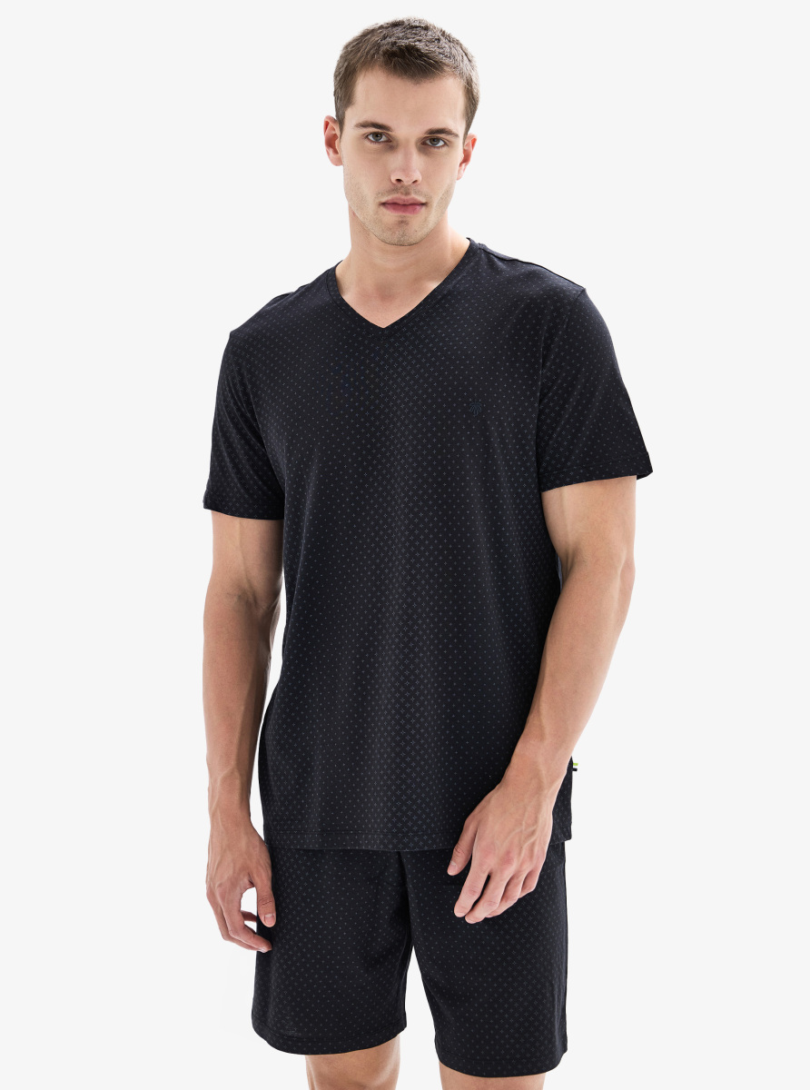 Erkek Pijama Takımı 40702 - Siyah - 3