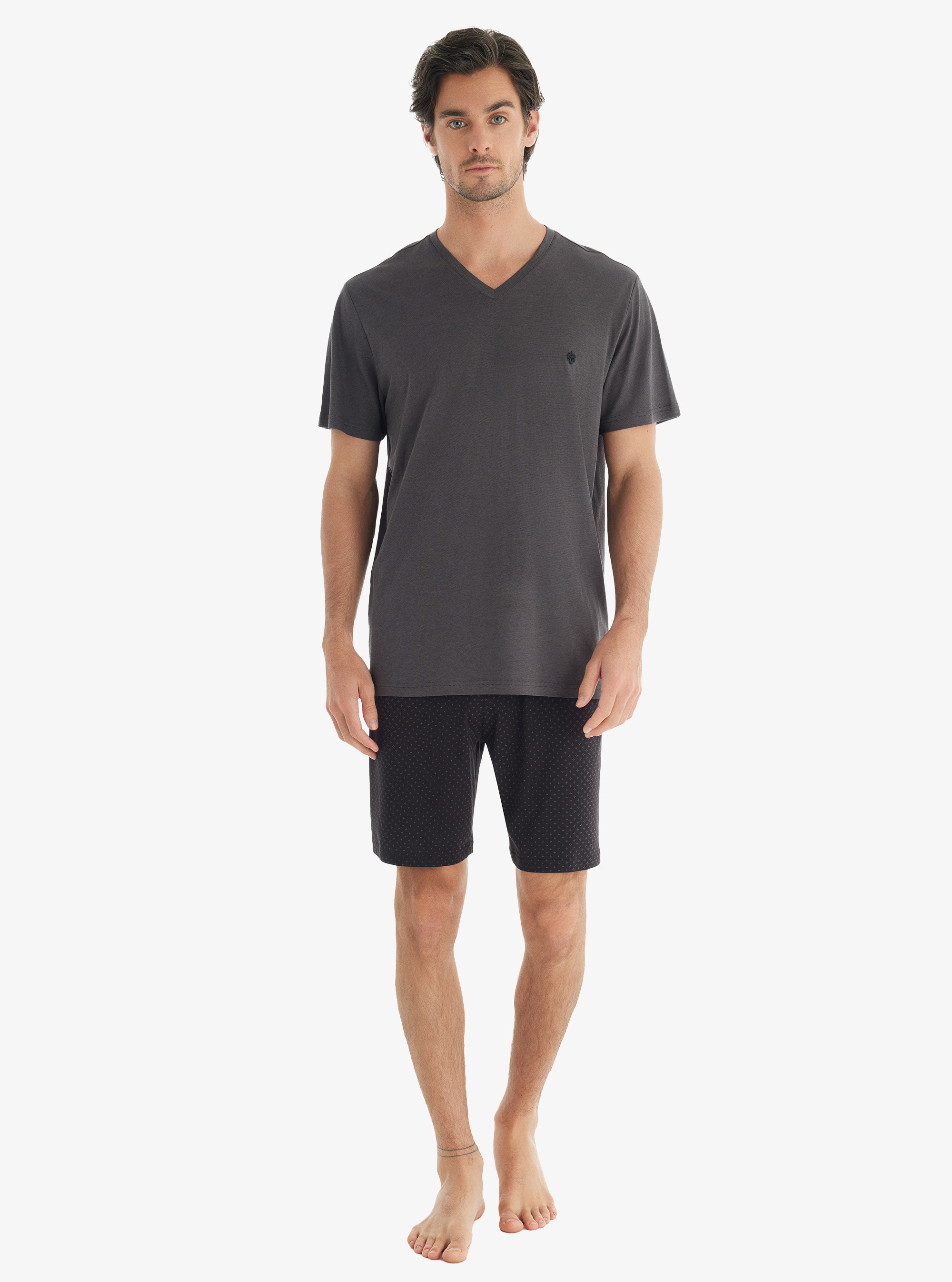 Erkek Pijama Takımı 40703 - Antrasit
