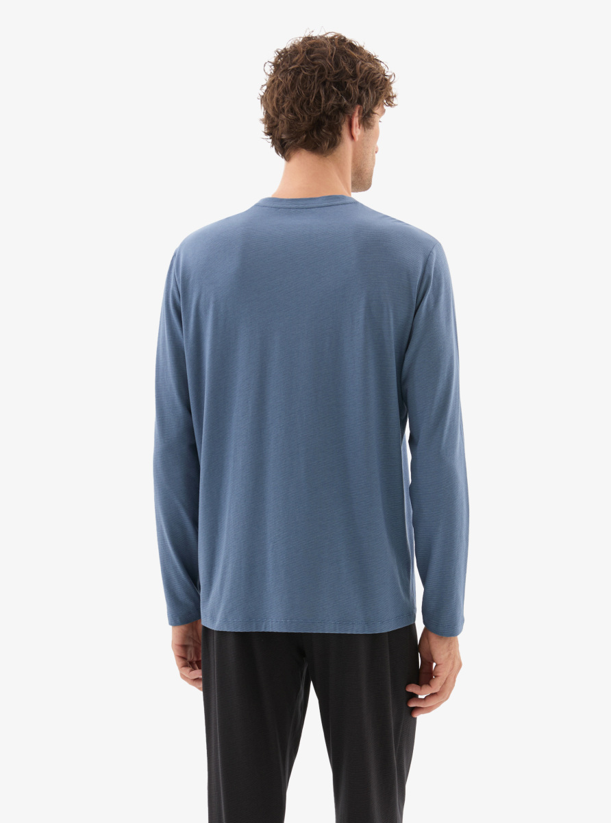Erkek Pijama Takımı 40781 - Mavi - 5