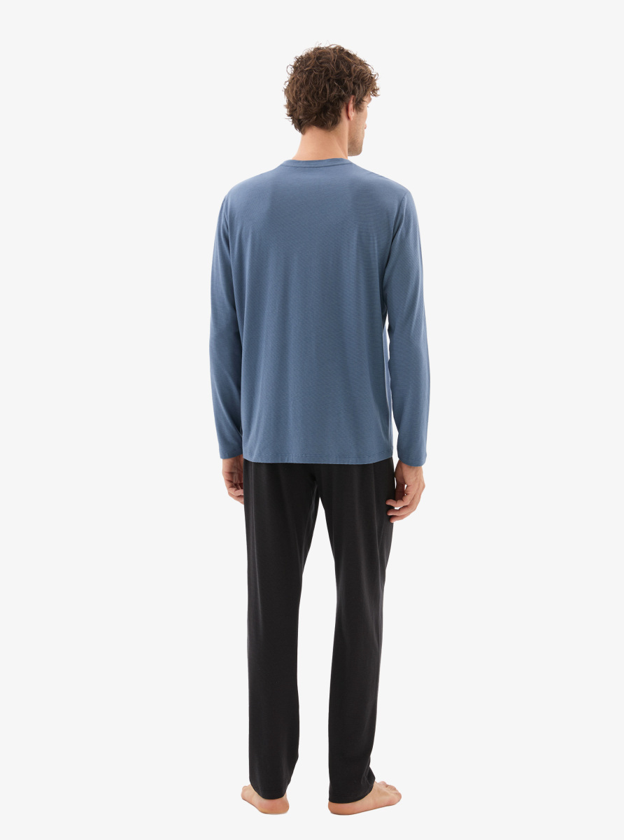Erkek Pijama Takımı 40781 - Mavi - 2