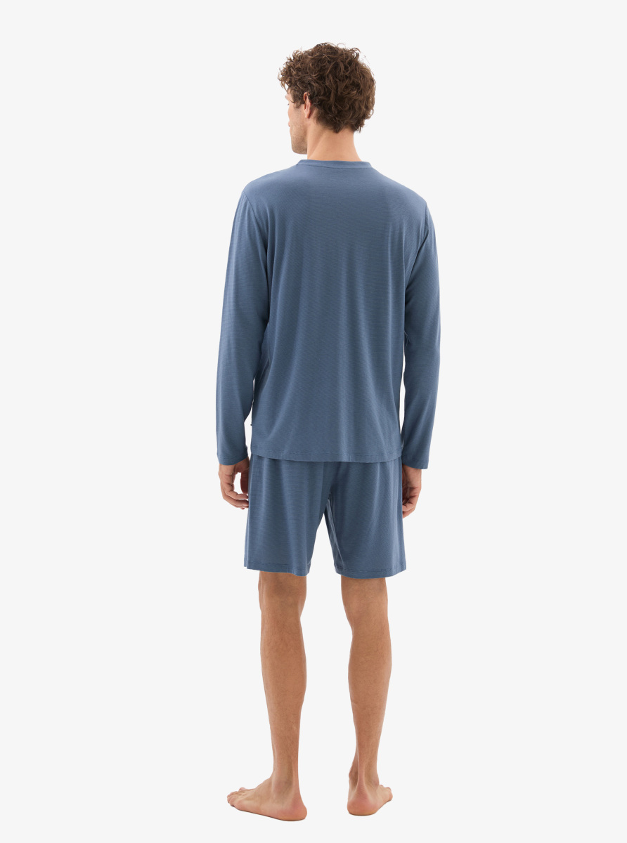 Erkek Pijama Takımı 40782 - Mavi - 4
