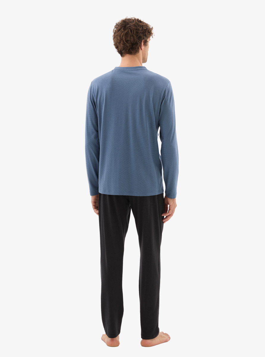 Erkek Pijama Takımı 40782 - Mavi - Blackspade (1)