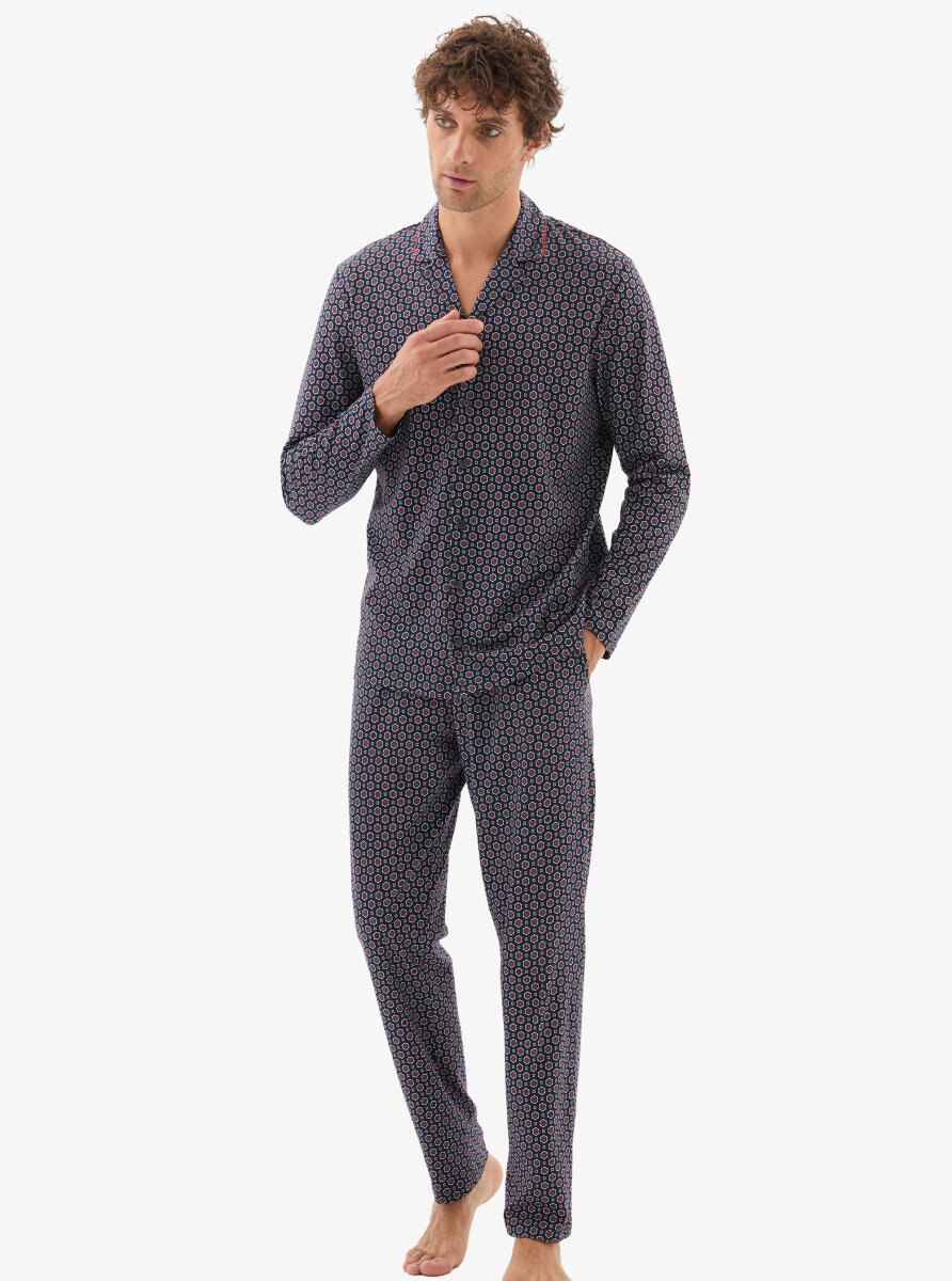 Erkek Pijama Takımı 40786 - Desenli - 2