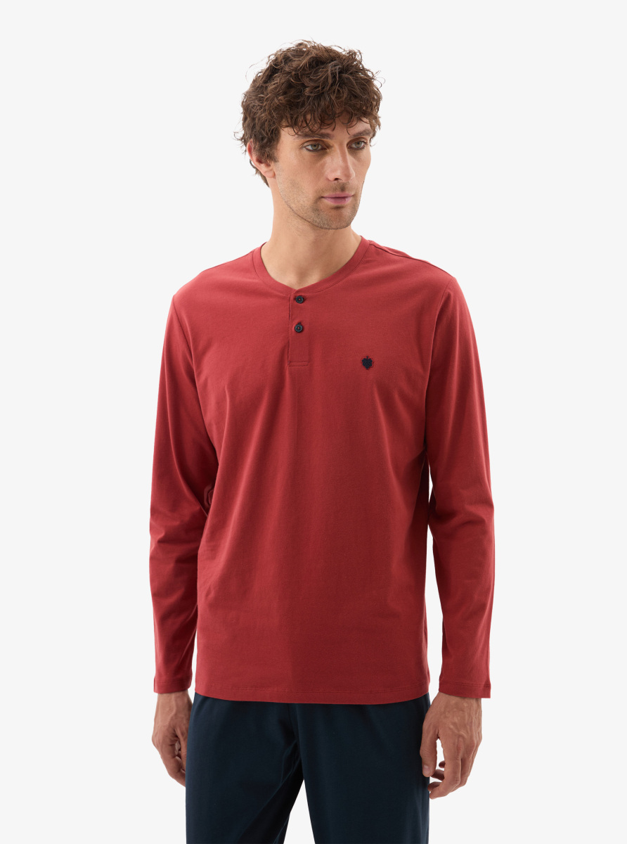 Erkek Pijama Takımı 40787 - Mürdüm - 1