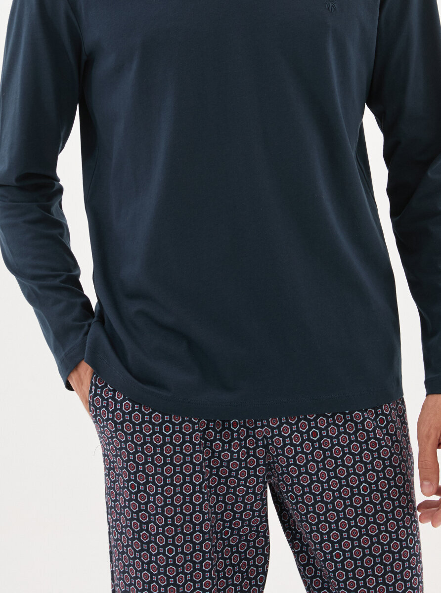 Erkek Pijama Takımı 40788 - Lacivert - 4