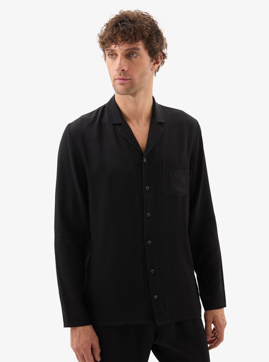 Erkek Pijama Takımı 40796 - Siyah - 3