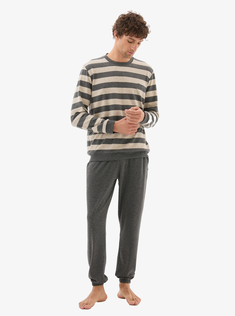 Erkek Pijama Takımı 40797 - Antrasit - 5