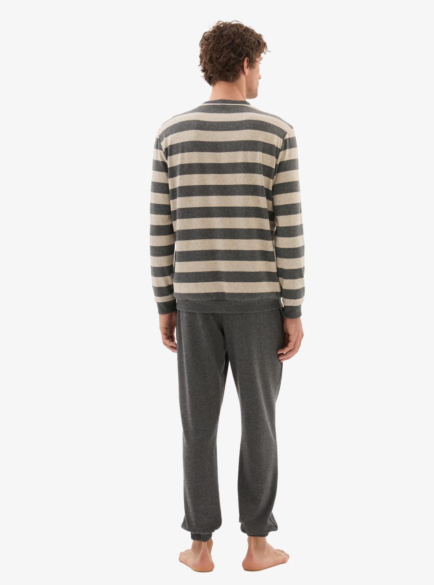 Erkek Pijama Takımı 40797 - Antrasit - 6