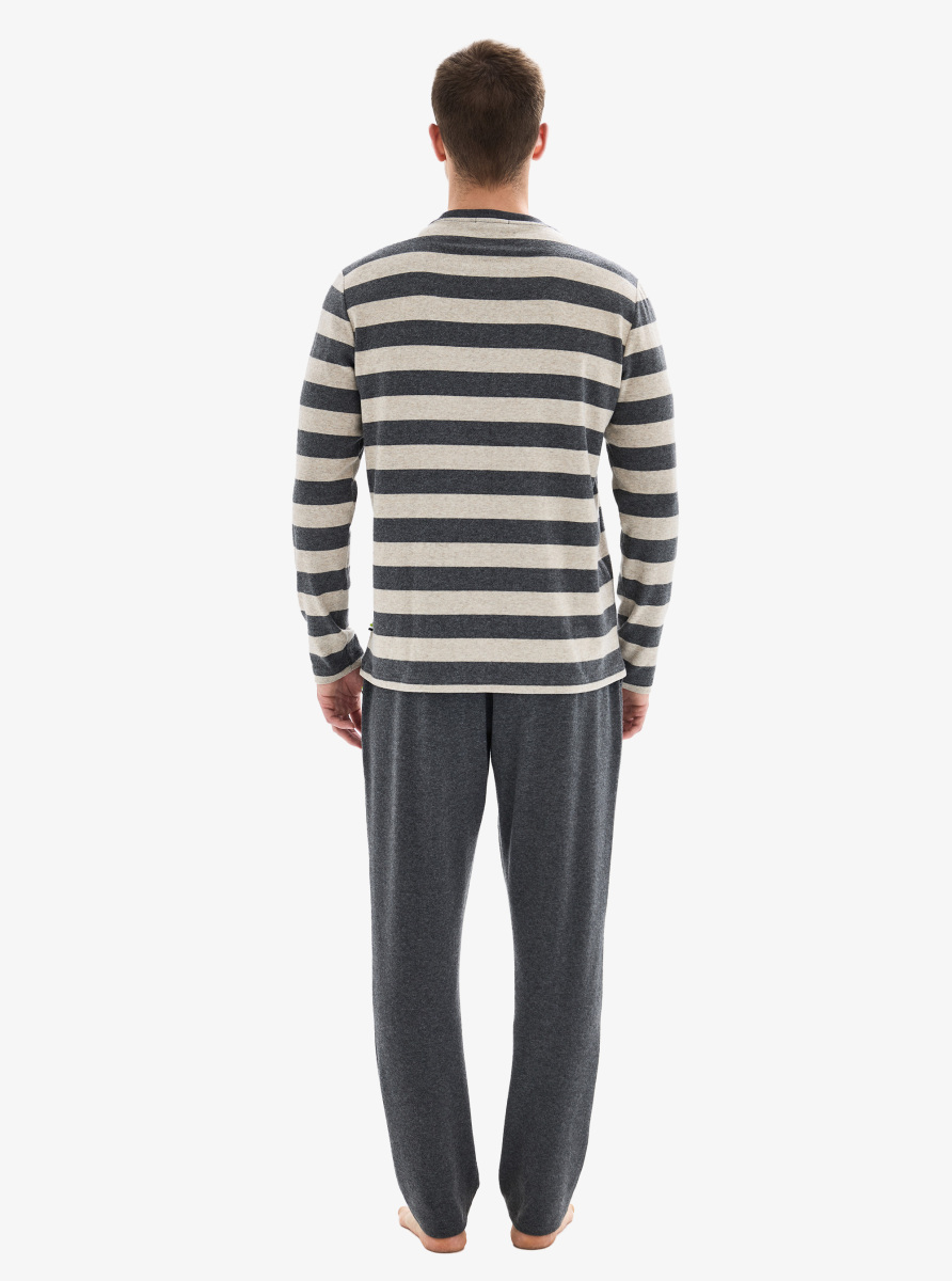 Erkek Pijama Takımı 40858 - Antrasit - 2