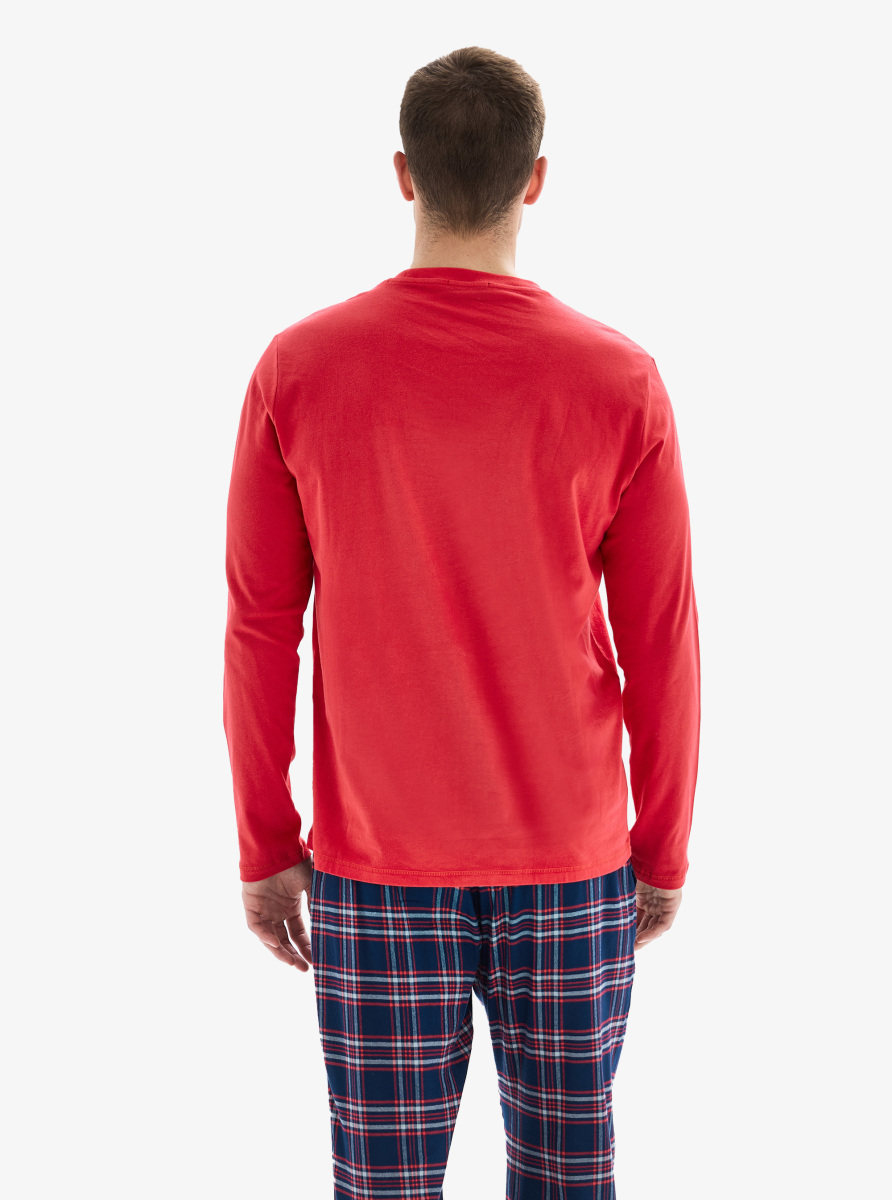 Erkek Pijama Takımı 40859 - Kırmızı - 2
