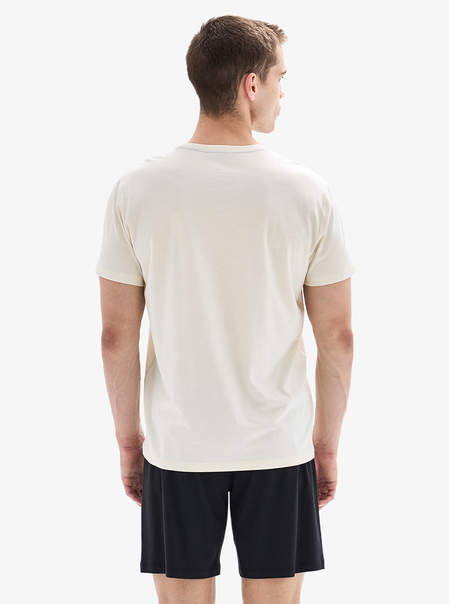 Erkek Pijama Takımı 40872 - Krem - 4