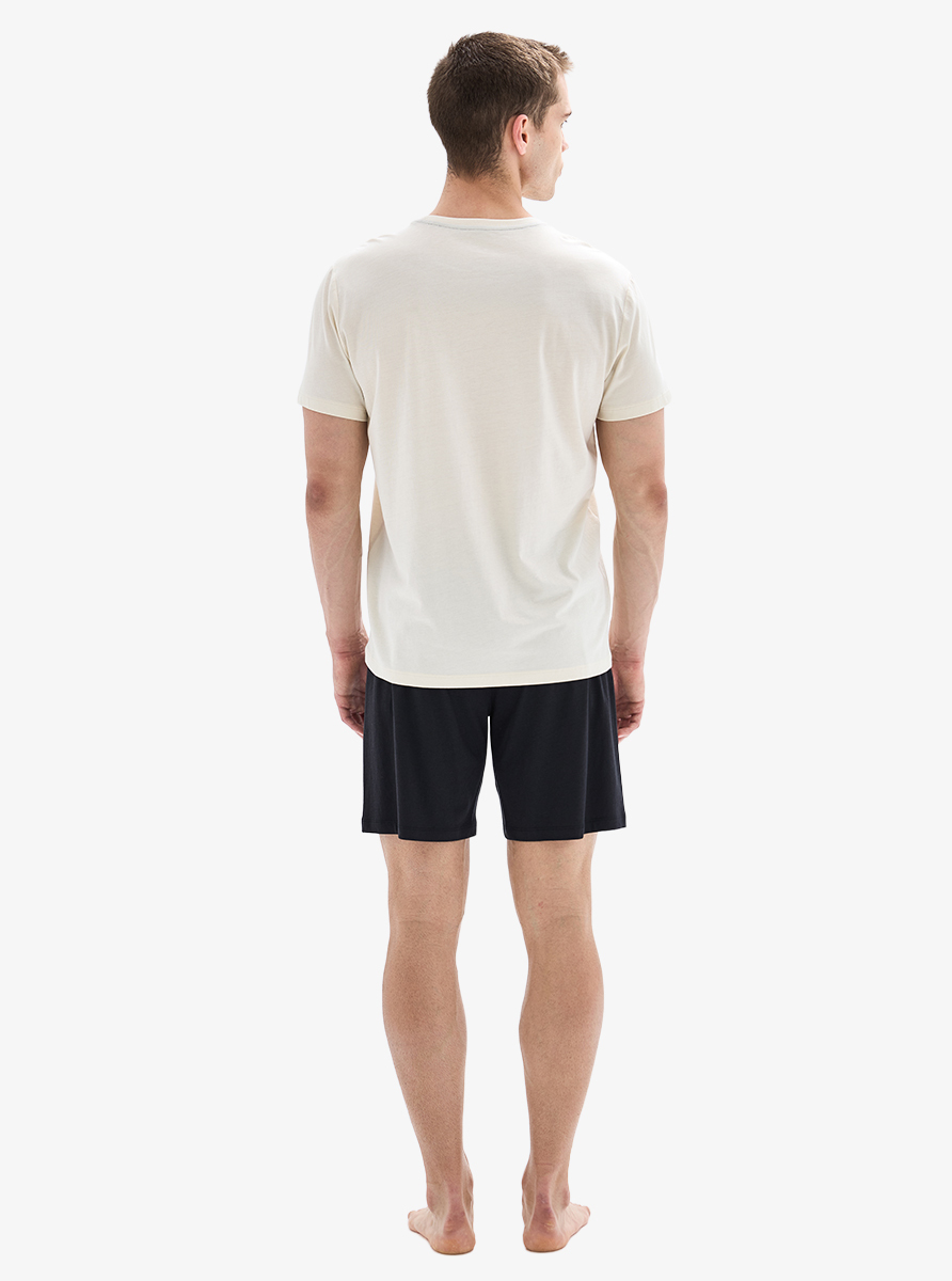 Erkek Pijama Takımı 40872 - Krem - 2