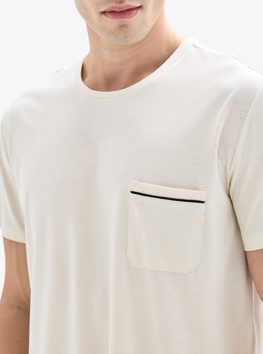 Erkek Pijama Takımı 40872 - Krem - 5