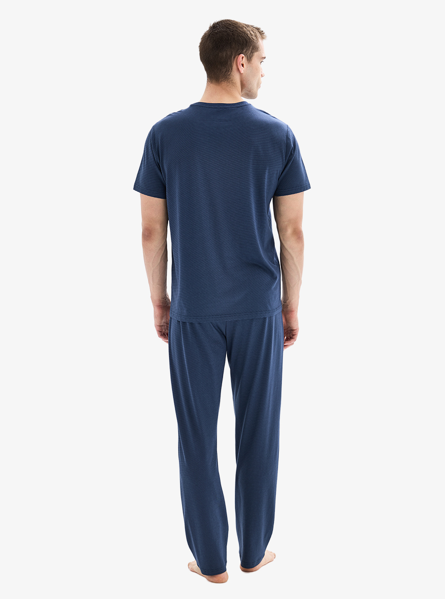 Erkek Pijama Takımı 40877 - Lacivert - 2