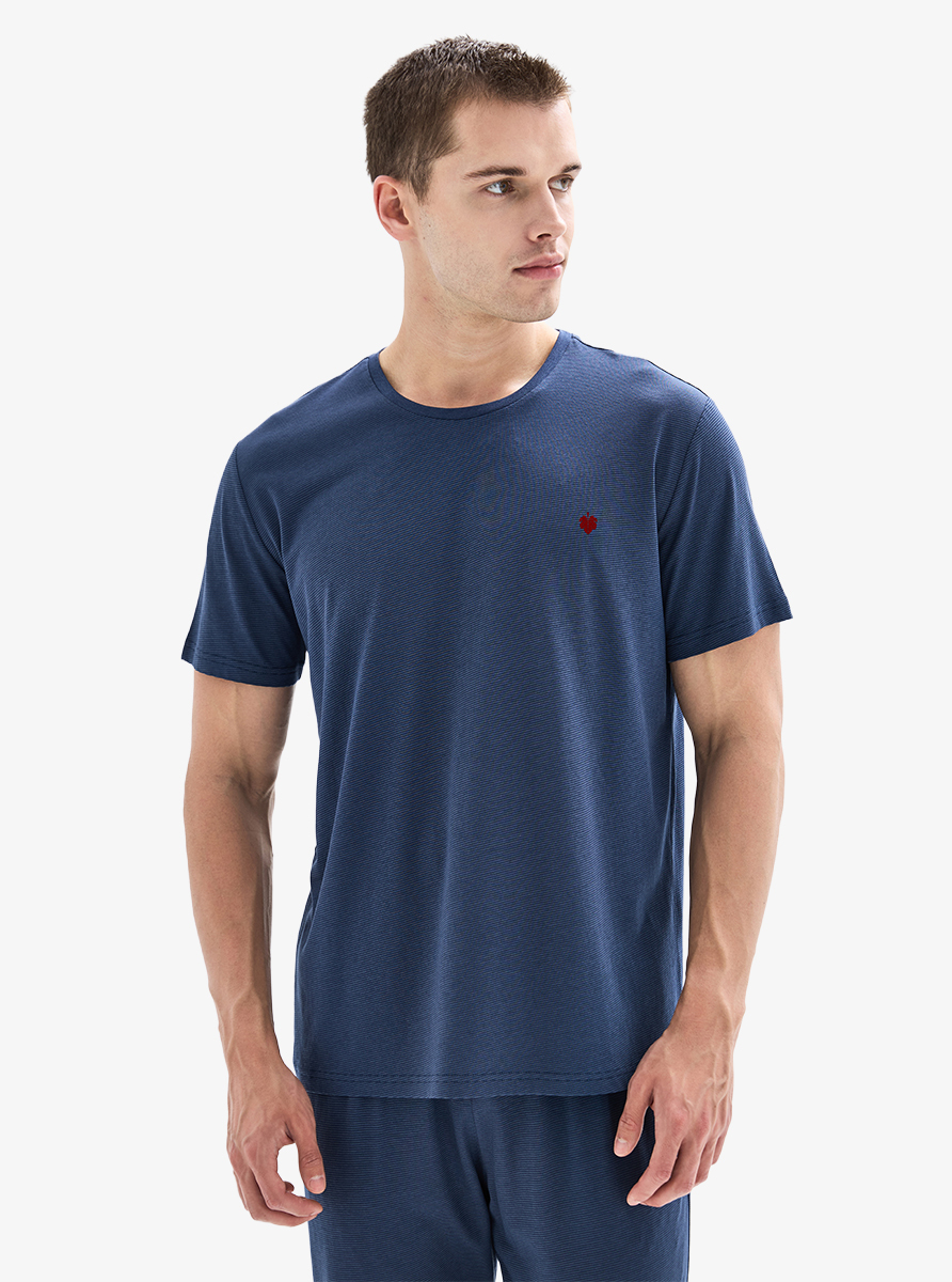 Erkek Pijama Takımı 40877 - Lacivert - 3